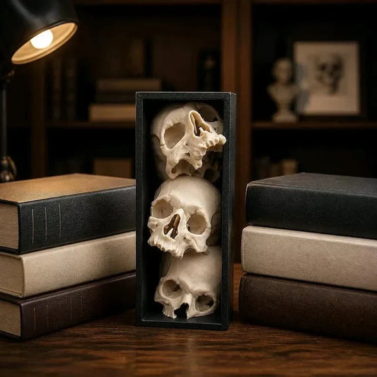 ๐Pile of Skulls Book nook๐Turn an Empty Shelf Into a Dark Masterpiece