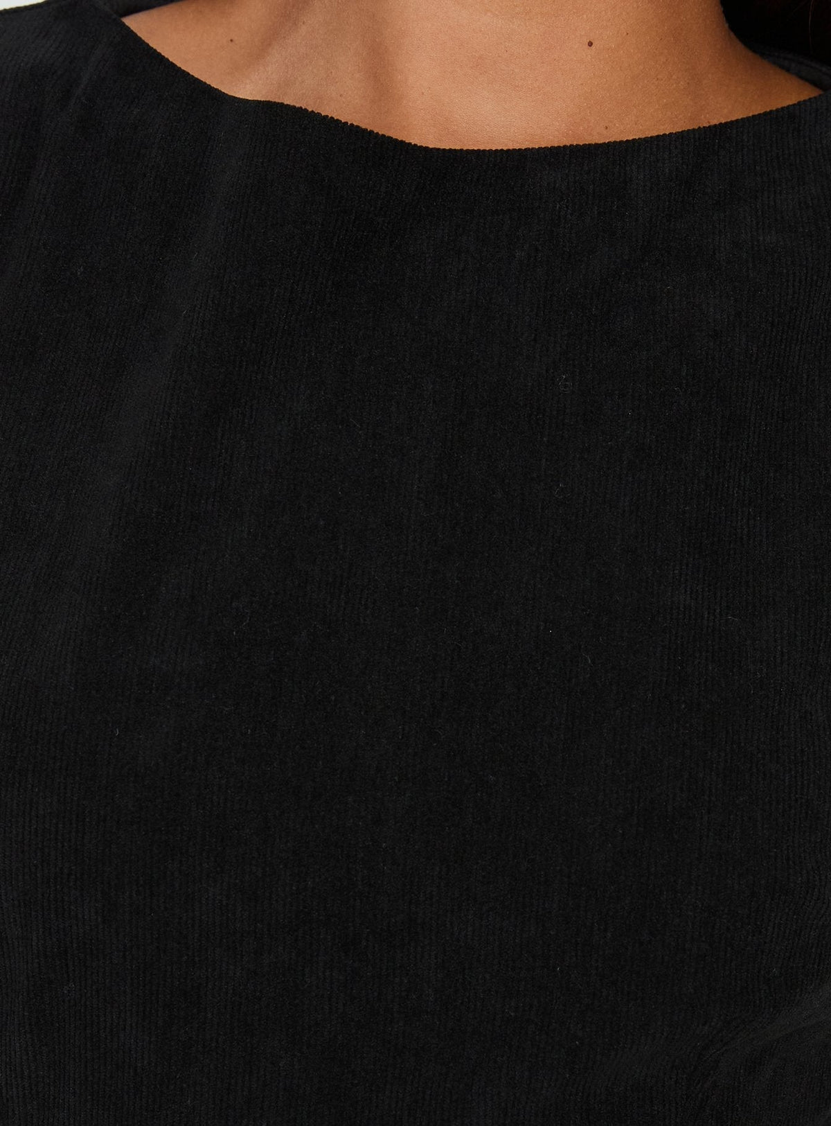Alfalfa Corduroy Mini Dress Black Petite