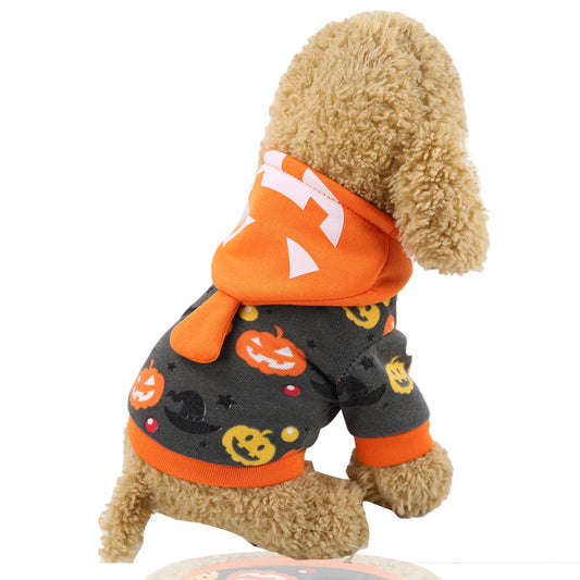 Pumpkin Lamp Dog Halloween Costume