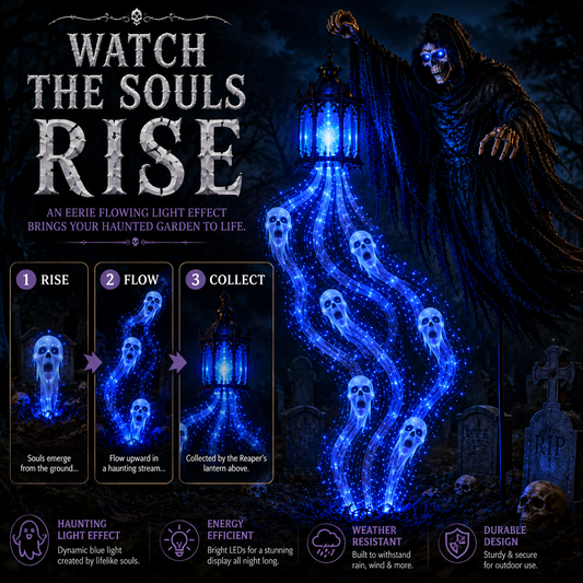 🎁Today 50% OFF🎁💀Halloween Soul Harvester Animated Garden Light