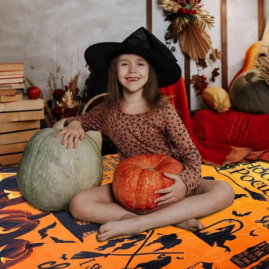 Witch Halloween Throw Blanket