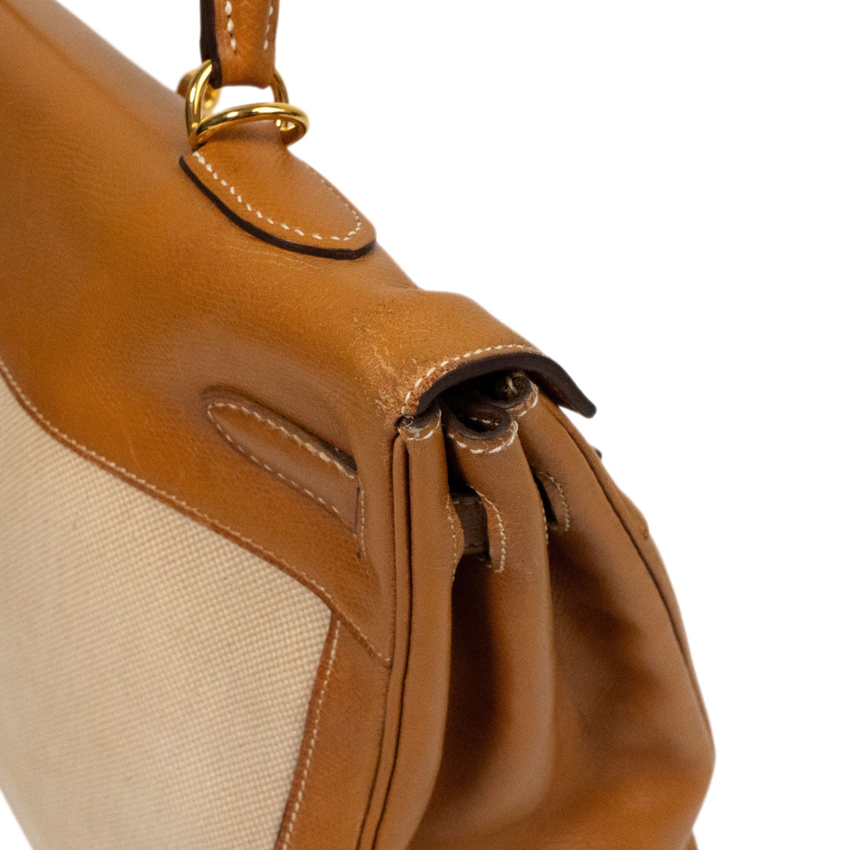 Hermes 'Toile Kelly Retourne 35' Handbag