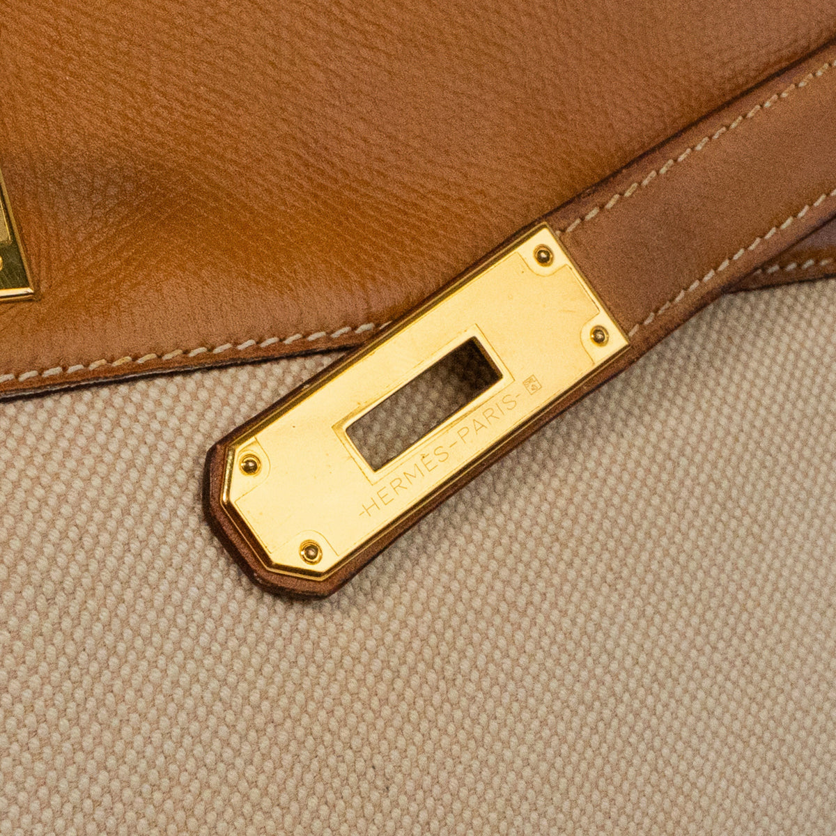 Hermes 'Toile Kelly Retourne 35' Handbag