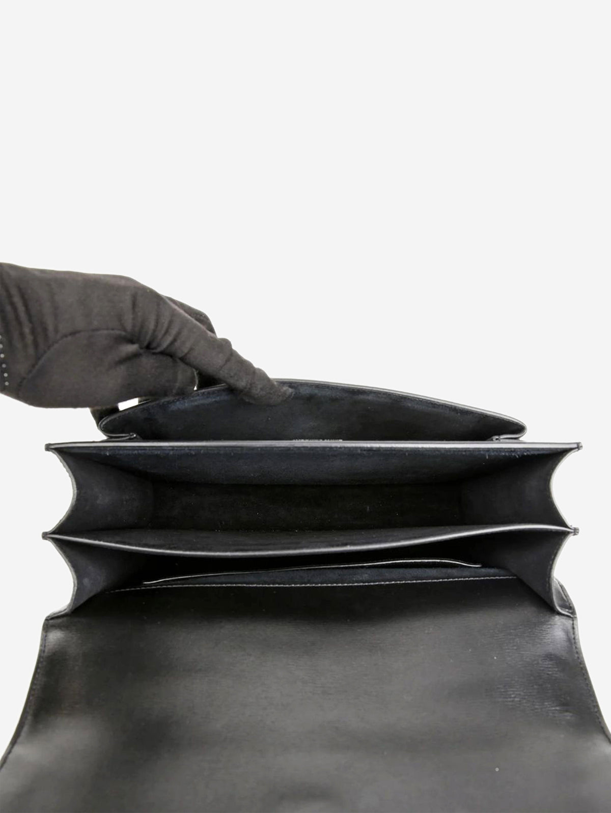 Black leather Sunset bag