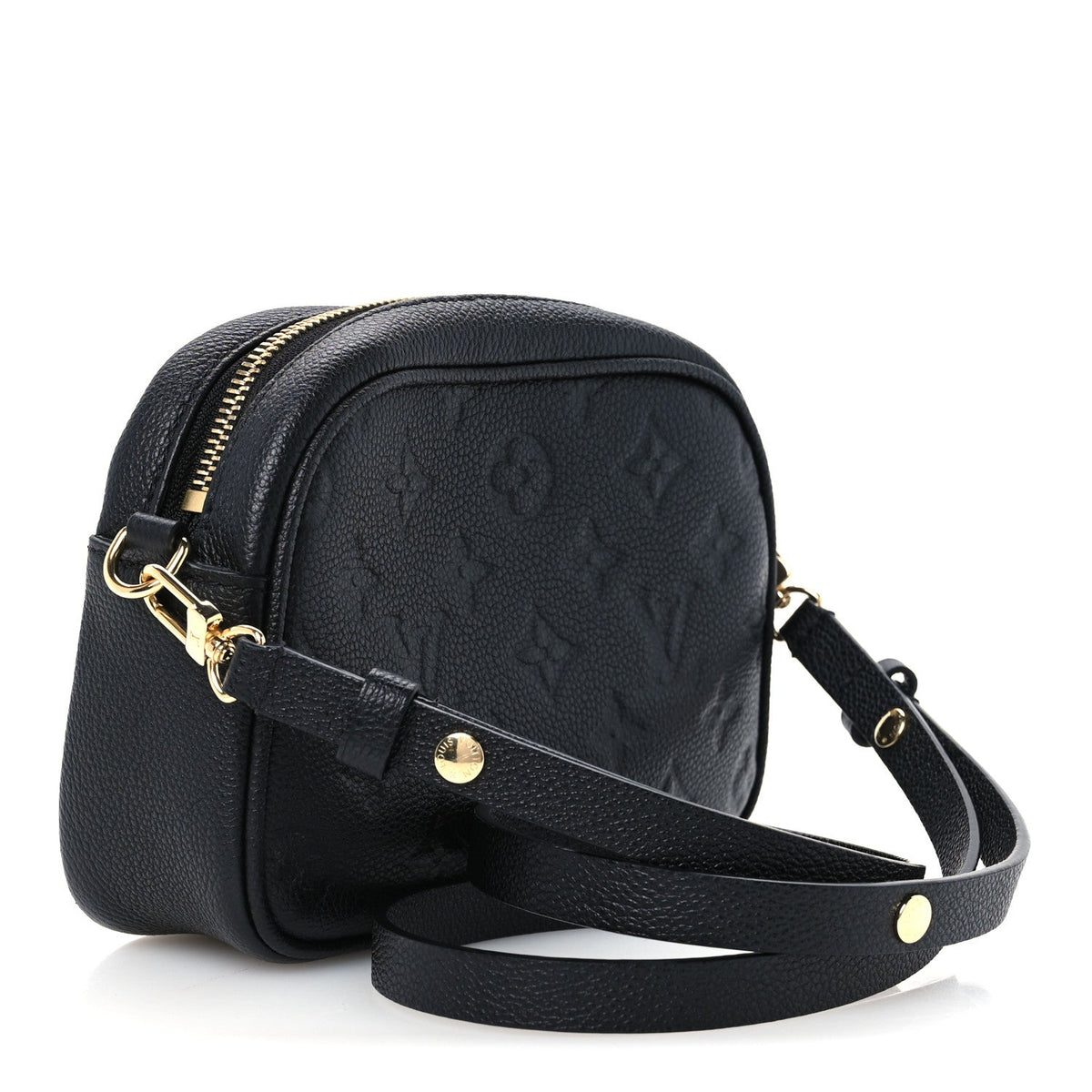 Empreinte Monogram Tiny Camera Bag Black