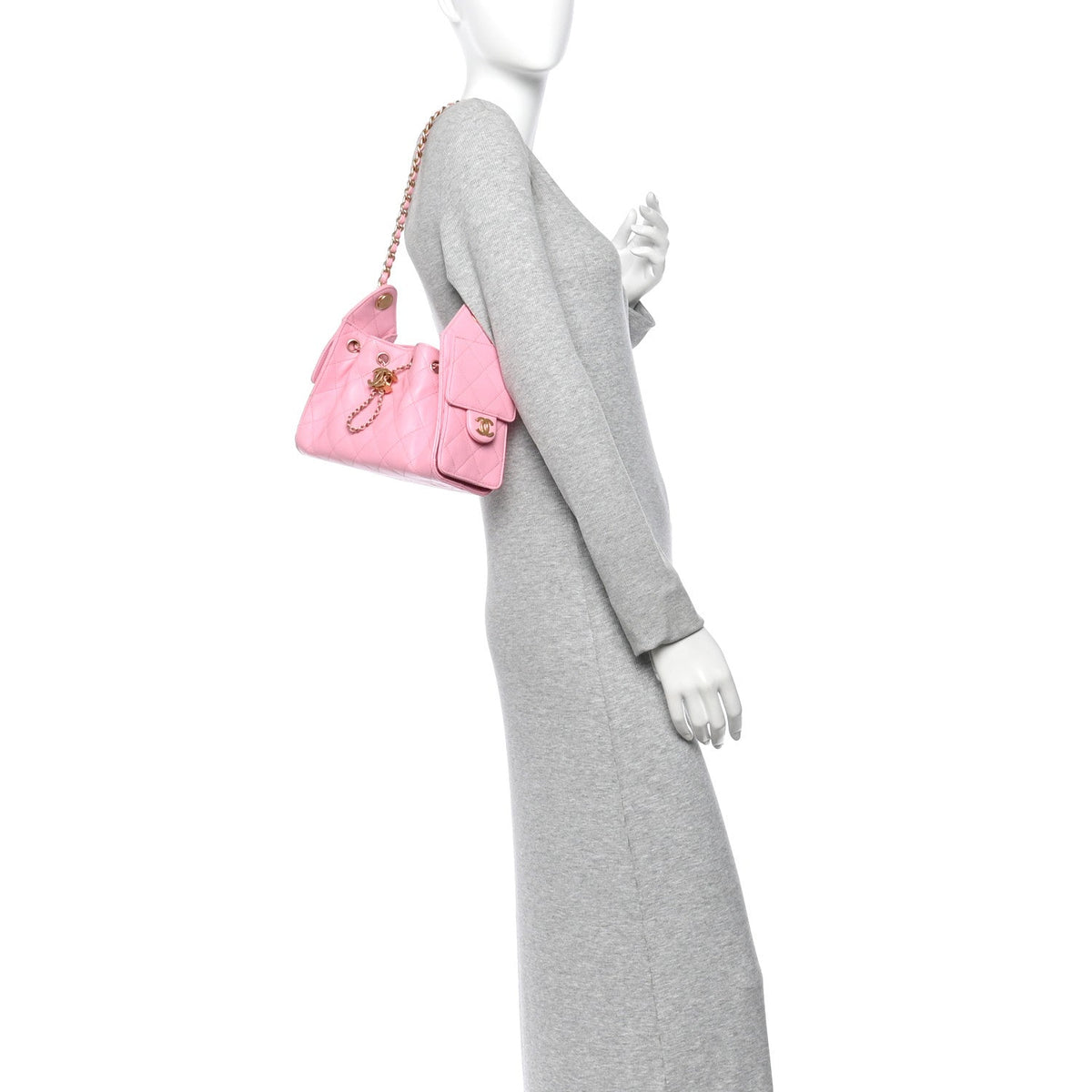 Caviar Quilted Mini Chanel 25 Handbag Pink