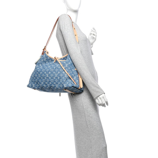 Monogram Denim CarryAll MM Blue