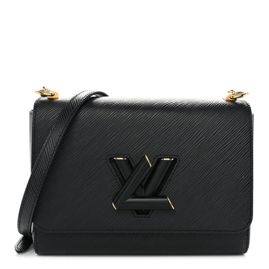 Epi Twist Shoulder Bag MM Matte Black Gold