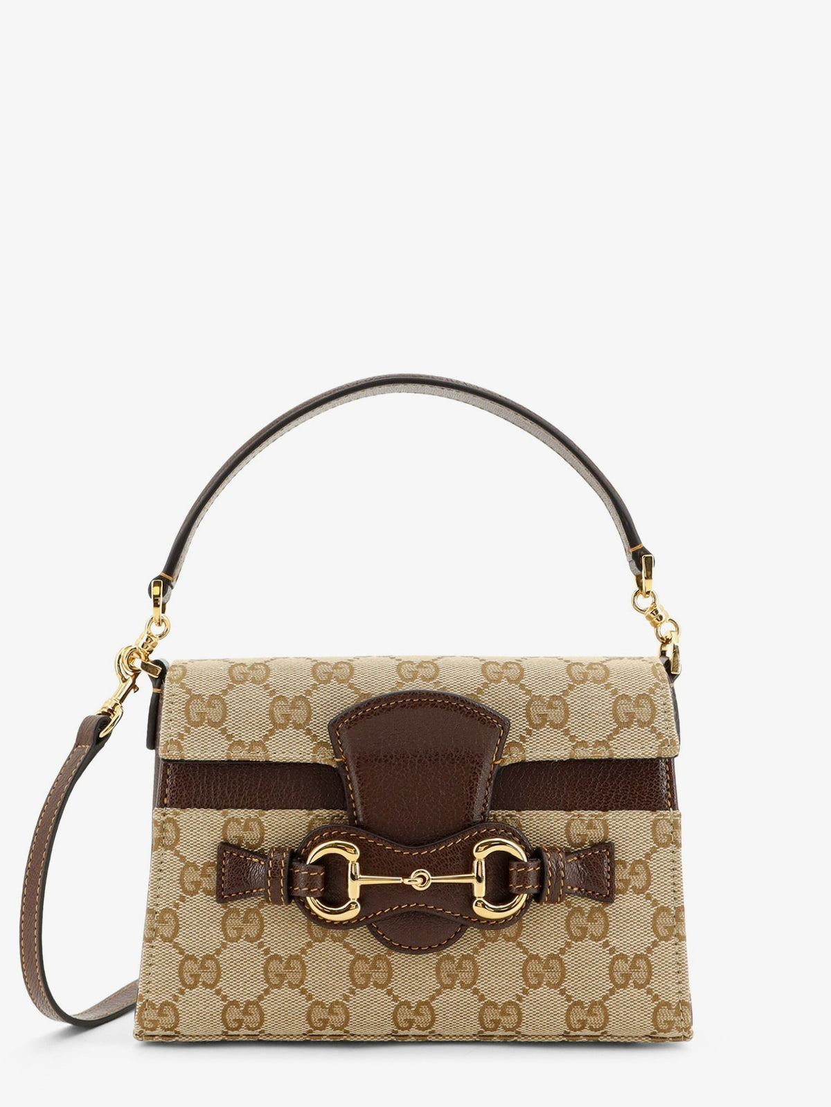 Gucci Horsebit Duomo GG canvas handbag - Brown
