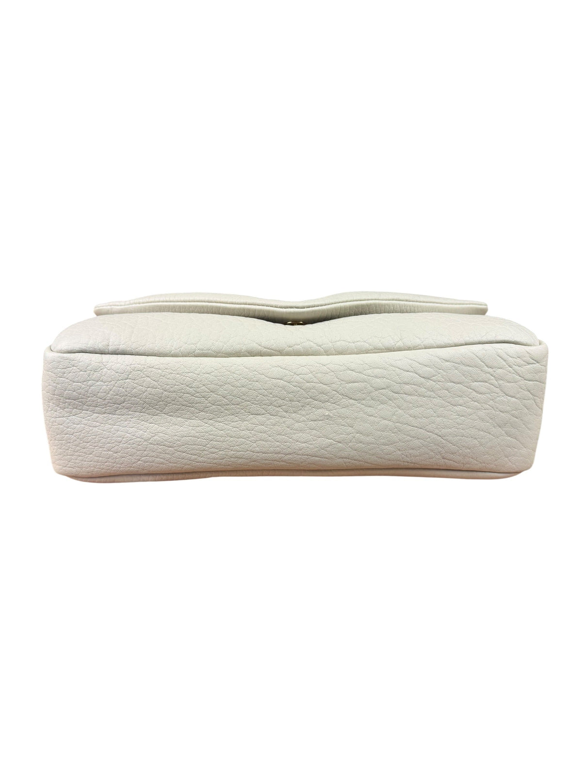 YSL Calypso Ivory Leather Soft Flap Bag