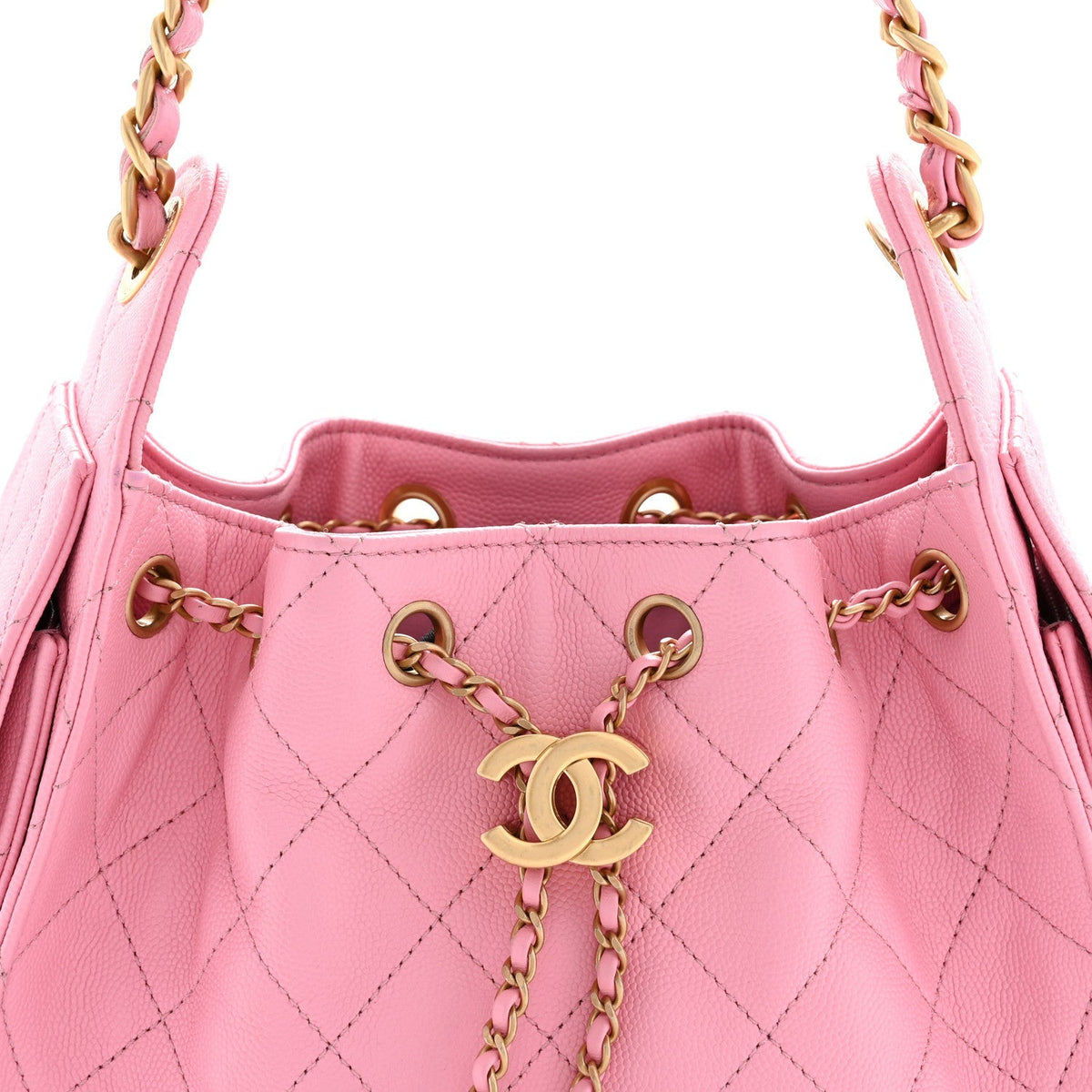 Caviar Quilted Mini Chanel 25 Handbag Pink