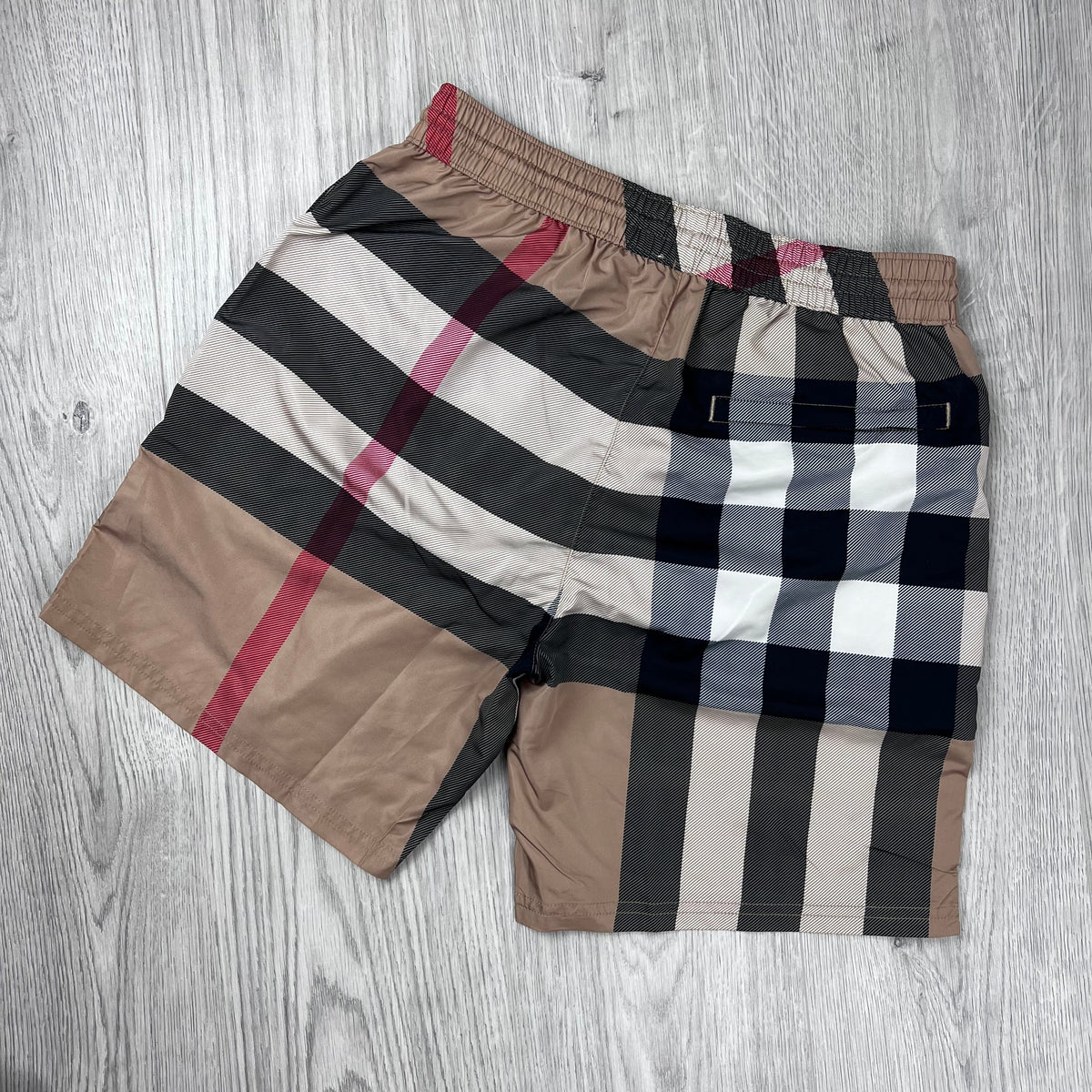 Burberry Check Swim Shorts - Beige