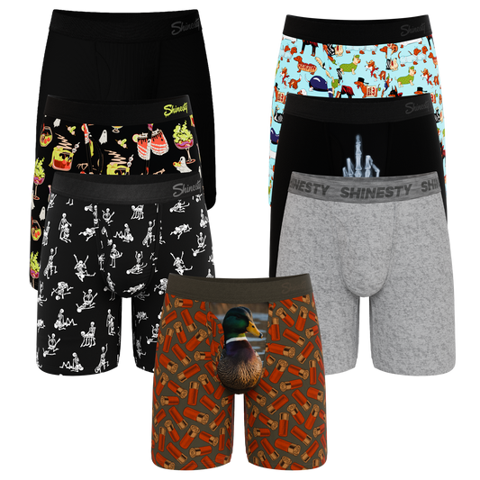 The Boo Crew | Long Leg Ball Hammock® Pouch Underwear With Fly 7 Pack