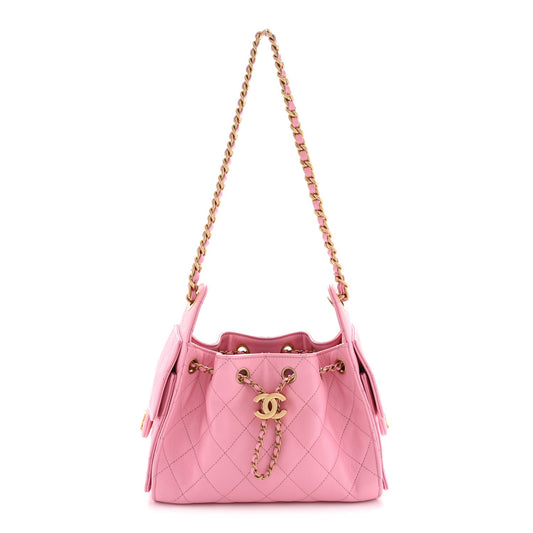 Caviar Quilted Mini Chanel 25 Handbag Pink