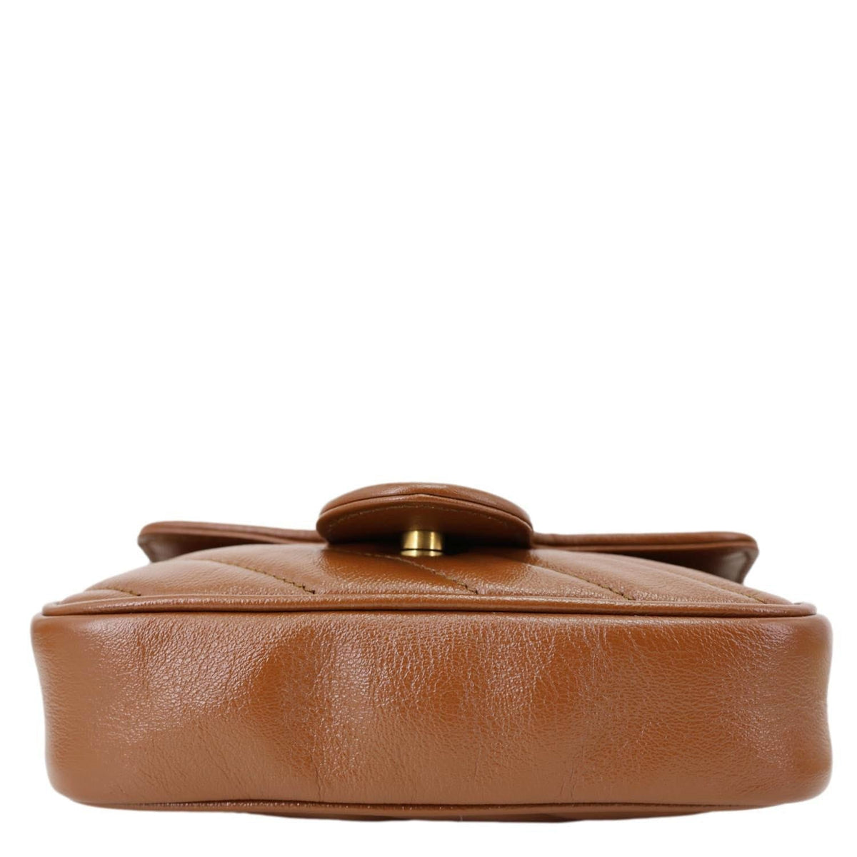 GUCCI GG Marmont Super Mini Matelasse Leather Crossbody Bag Brown 476433