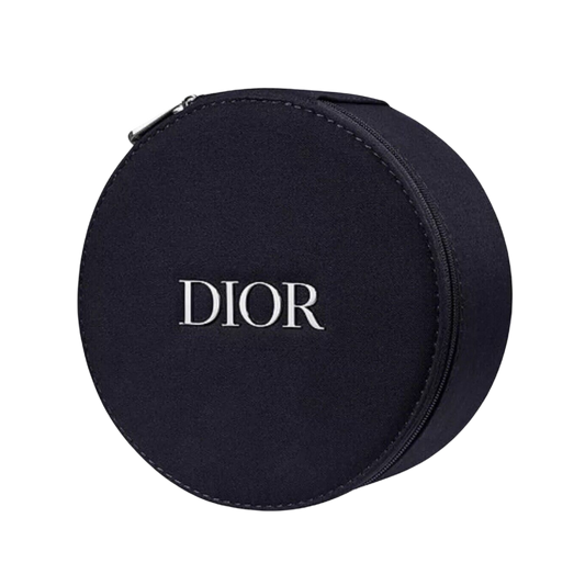 DIOR Beauty Vanity Case Round Makeup Bag With Mirror - Black