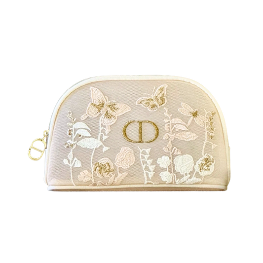 Dior Beauty Embroidered Butterflies and Dragonflies Makeup Pouch