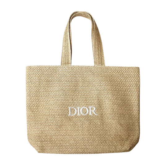 Dior Beauty Raffia Tote Bag - Beige