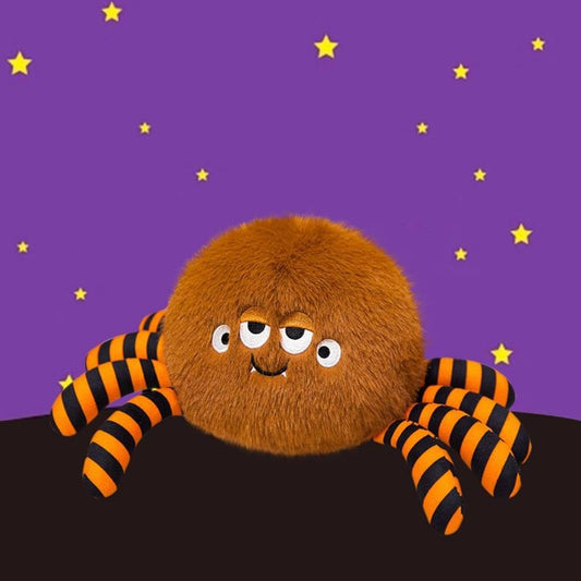 Halloween Theme Pumpkin Ghost Spider Plush