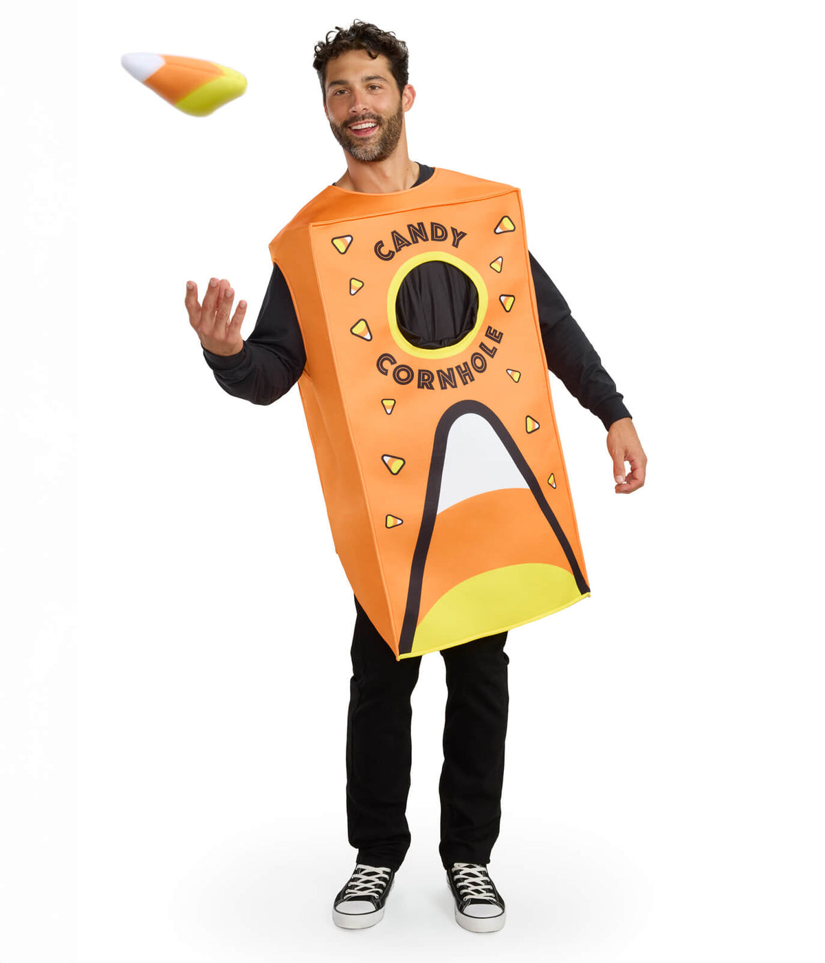 Men's Candy Corn Cornhole Game Costume