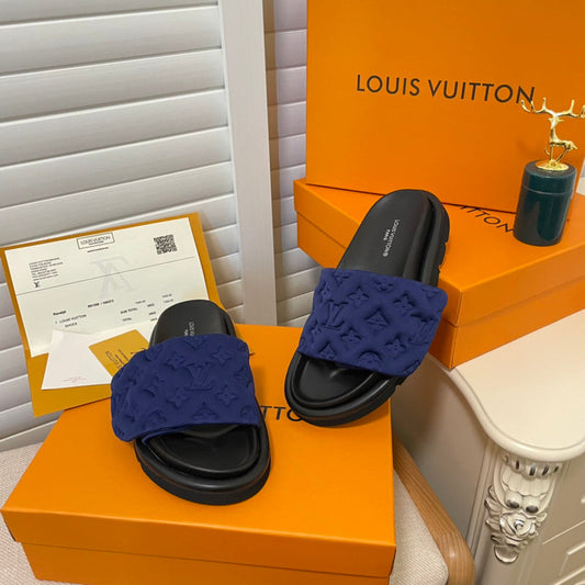 MJLS17 Leather slippers Women shoes 35-42 With box