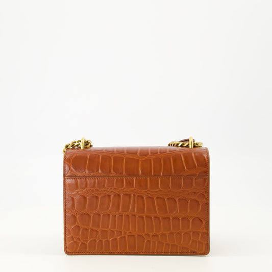 Sunset Small Crocodile Effect Brown Bag