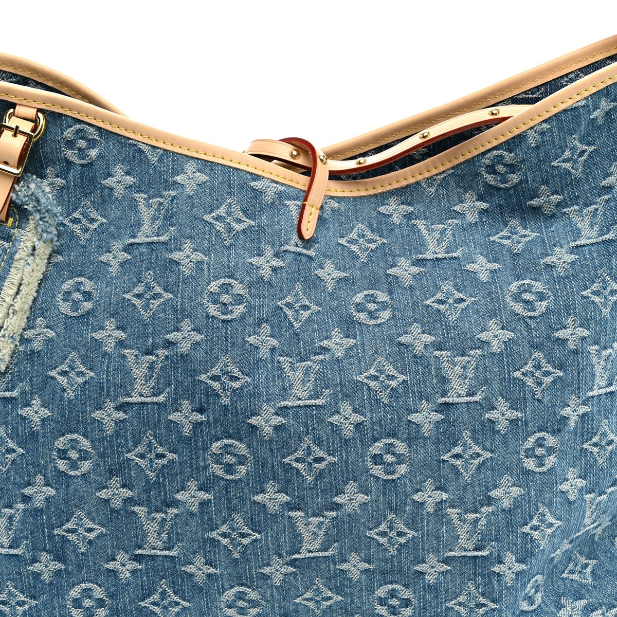 Monogram Denim CarryAll MM Blue