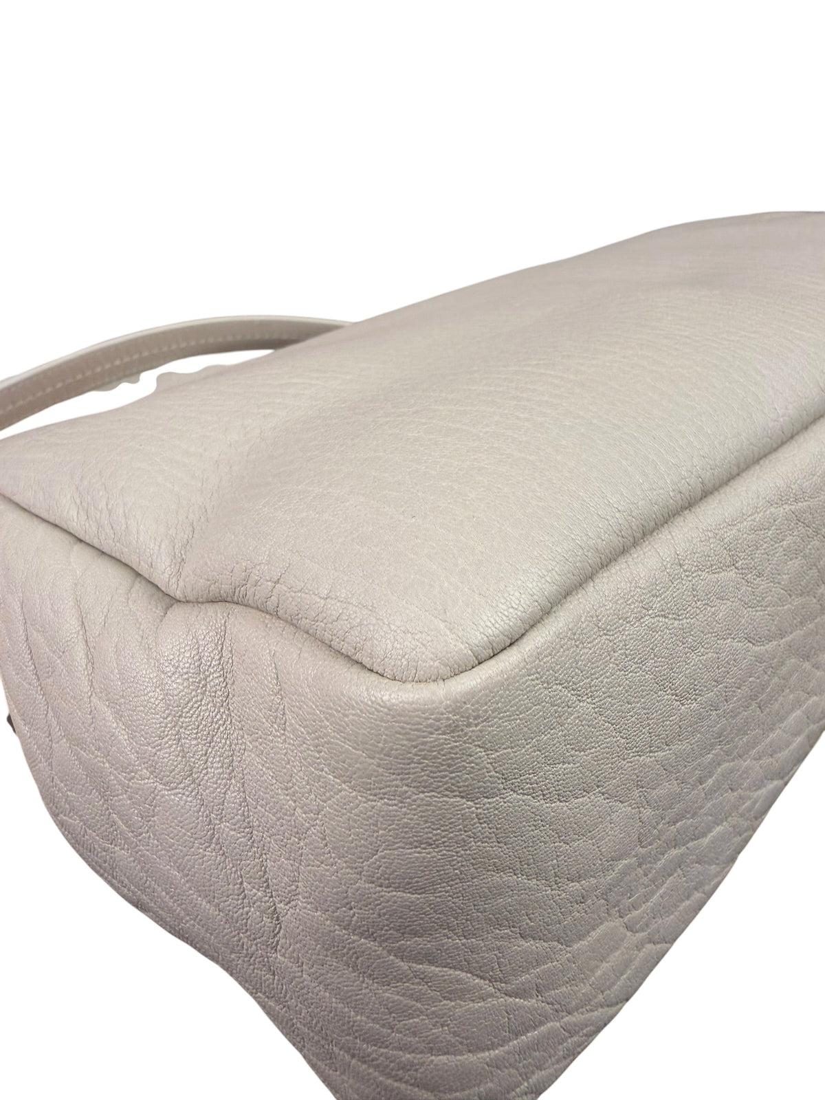 YSL Calypso Ivory Leather Soft Flap Bag