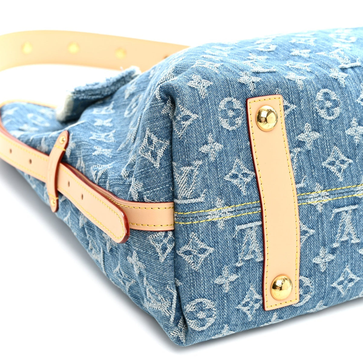 Monogram Denim CarryAll MM Blue