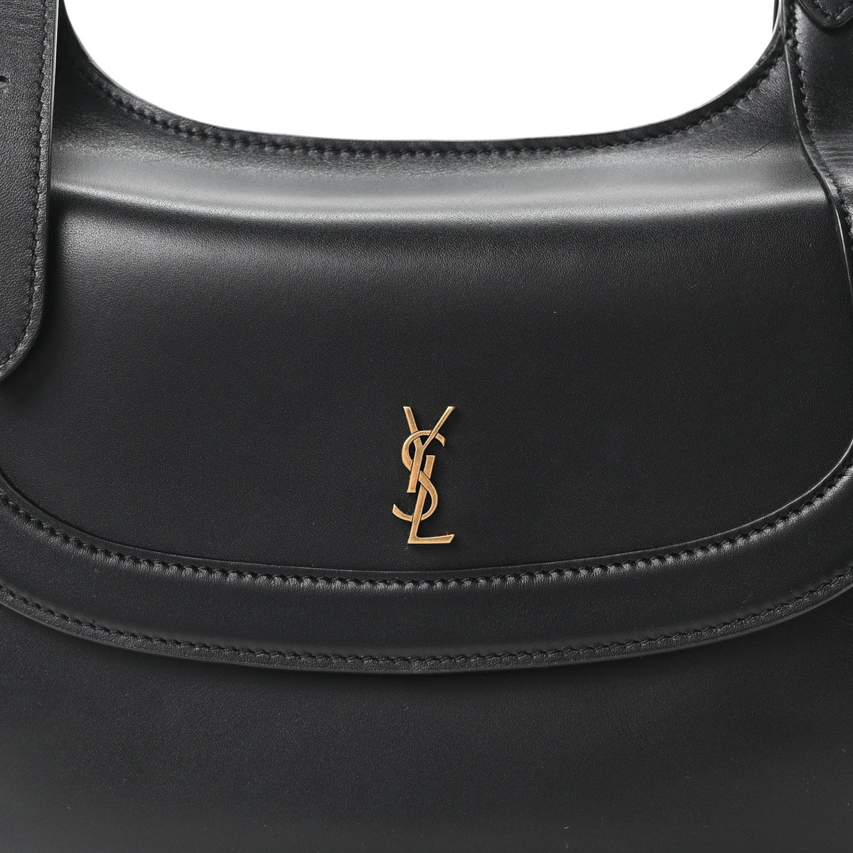 Smooth Calfskin Small Charlie Shoulder Bag Black