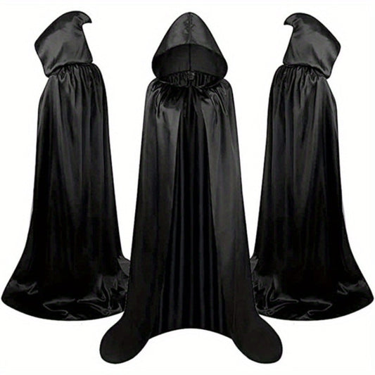 Halloween Costumes - Halloween Cape Cloak for Adults 59 Inch Gothic Death Costume Robe | Vampire Grim Reaper