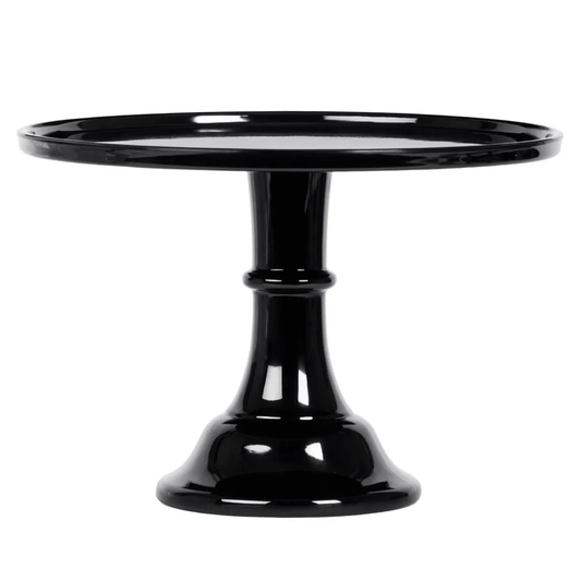 Large Ink Black Melamine Cake Stand