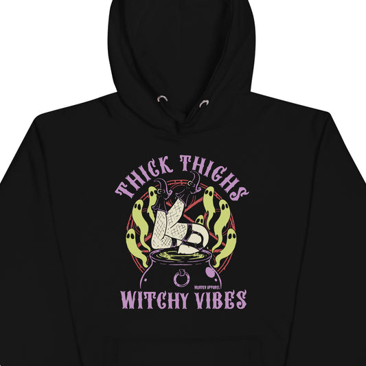 Thick Thighs Witchy Vibes Hoodie